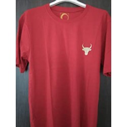 T. shirt Rouge Taureau Or 100% coton