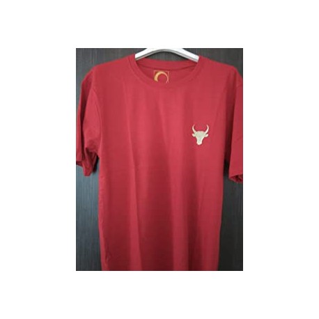 T. shirt Rouge Taureau Or 100% coton