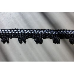 Noir Liseré Gris 1,6 cm