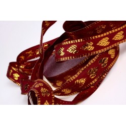 Bordeaux Feuille Or 2 cm