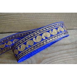 Cajou Velours Indigo 3 cm