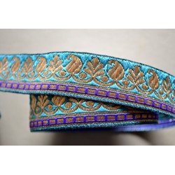 Velours Vert Pétrole 3,2 cm