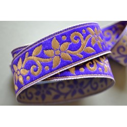 Fleur Velours Bleu 3,2 cm