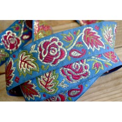 Rose sur Bleu Plaisir 4,1 cm