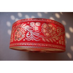 Rouge Saumon & Or Clair 3,7 cm