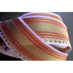 Blanc Frise Or 3,9 cm