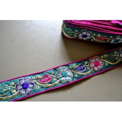 Floralies Vert sur Rose 4,5 cm